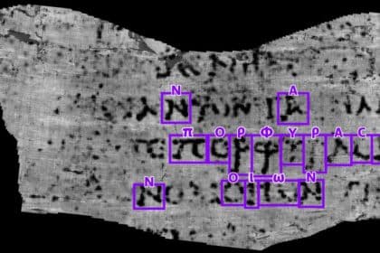 Antik papirüsteki ilk kelime yapay zeka teknolojisiyle deşifre edildi.